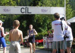 Druhý závodník, po velkou část závodu ve vedení