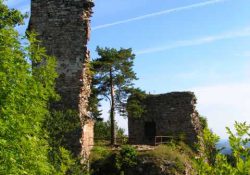 Pohled přes „padací most“