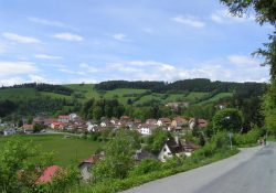 Stoupání od Dalečína k Veselí