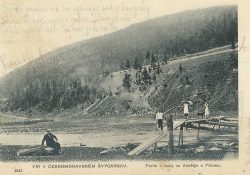 Původní lávka přes Svratku na Závodí