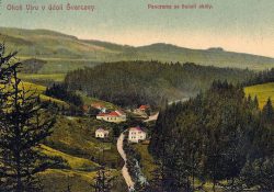 Panorama Žlebů ze Sokolí skály